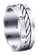Diamond Mens Wedding Band | 0.24 Carats (Dillon)