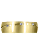 Yellow Gold Diamond Mens Wedding Band | 0.16 Carats (Jamison)