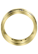 Yellow Gold Diamond Mens Wedding Band | 0.5 Carats (Franklin)