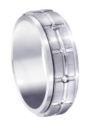 Diamond Mens Wedding Band | 0.6 Carats | Satin Finish (Trevor)