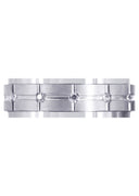 Diamond Mens Wedding Band | 0.6 Carats | Satin Finish (Trevor)