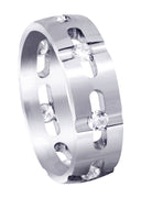 Diamond Mens Wedding Band | 0.7 Carats | Satin Finish (Phoenix)