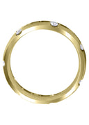 Yellow Gold Diamond Mens Wedding Band | 0.7 Carats | Satin Finish (Phoenix)