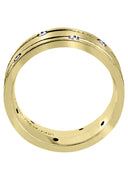 Yellow Gold Diamond Mens Wedding Band | 0.36 Carats (Albert)