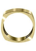 Yellow Gold Diamond Unique Mens Wedding Band | 0.08 Carats (Maximilian)