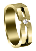 Yellow Gold Diamond Mens Engagement Ring | 0.05 Carats (Kayson)