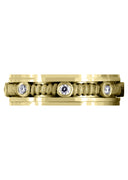 Yellow Gold Diamond Mens Wedding Band | 0.24 Carats | Sand Blast Finish (Johnathan)