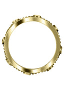 Yellow Gold Diamond Mens Wedding Band | 0.24 Carats | Sand Blast Finish (Johnathan)