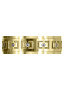 Yellow Gold Diamond Mens Wedding Band | 0.12 Carats | High Polish Finish (Edwin)