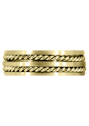 Yellow Gold Diamond Mens Wedding Band | 0.15 Carats (Jonas)