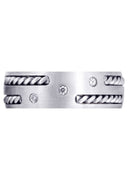 Diamond Mens Wedding Band | 0.09 Carats (Enrique)