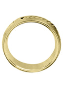 Yellow Gold Diamond Mens Wedding Band | 0.07 Carats | Satin Finish (Julius)