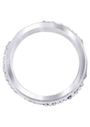 Diamond Mens Wedding Band | 0.12 Carats | Satin Finish (Leon)