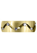 Yellow Gold Diamond Mens Wedding Band | 0.36 Carats (Danny)
