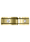 Yellow Gold Diamond Mens Wedding Band | 0.25 Carats (Zachariah)