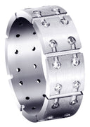 Diamond Mens Wedding Band | 0.48 Carats | Satin Finish (Ace)