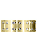 Yellow Gold Diamond Mens Wedding Band | 0.48 Carats | Satin Finish (Ace)