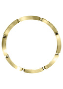 Yellow Gold Diamond Mens Wedding Band | 0.48 Carats | Satin Finish (Ace)