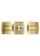 Yellow Gold Diamond Mens Engagement Ring | 0.17 Carats | Satin Finish (Gerardo)