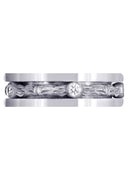Diamond Unique Mens Wedding Band | 0.15 Carats | Sand Blast Finish (Braylon)