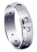 Diamond Mens Wedding Band | 0.3 Carats | Satin Finish (Legend)