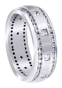 Diamond Mens Wedding Band | 1.04 Carats | Satin Finish (Armando)