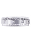 Diamond Mens Wedding Band | 1.04 Carats | Satin Finish (Armando)