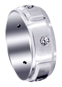 Diamond Mens Wedding Band | 0.3 Carats | Satin Finish (Braylen)