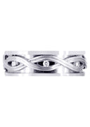 Diamond Unique Mens Wedding Band | 0.21 Carats | Satin Finish (Dexter)