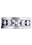 Unique Mens Wedding Band | 0.42 Carats | Satin Finish (Theo)