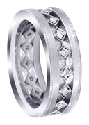 Diamond Mens Wedding Band | 0.25 Carats | Satin Finish (Jayson)
