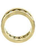 Yellow Gold Diamond Mens Wedding Band | 0.25 Carats | Satin Finish (Jayson)