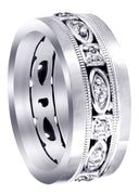 Diamond Mens Wedding Band | 0.28 Carats | Satin Finish (Marcos)