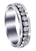 Diamond Mens Wedding Band | 0.52 Carats | High Polish Finish (Finnegan)