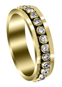 Yellow Gold Diamond Mens Wedding Band | 0.52 Carats | High Polish Finish (Finnegan)