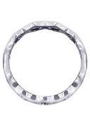 Diamond Unique Mens Wedding Band | 0.18 Carats | High Polish Finish (Bruce)
