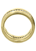 Yellow Gold Diamond Mens Wedding Band | 1.41 Carats | Satin Finish (Russell)