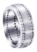 Diamond Mens Wedding Band | 1.68 Carats | Satin Finish (Ari)