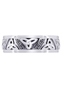 Diamond Mens Wedding Band | 0.16 Carats | Sand Blast / High Polish Finish (Warren)