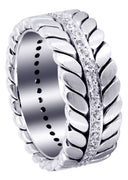 Diamond Mens Wedding Band | 0.6 Carats | High Polish Finish (Drake)
