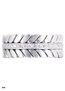 Diamond Mens Wedding Band | 0.6 Carats | High Polish Finish (Drake)