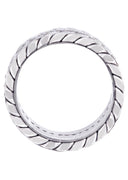 Diamond Mens Wedding Band | 0.6 Carats | High Polish Finish (Drake)