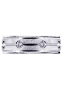 Diamond Mens Wedding Band | 0.56 Carats | Diamond Cut Finish (Jensen)