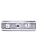 Diamond Mens Wedding Band | 0.21 Carats | Wire Matt Finish (Jay)