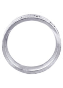 Diamond Mens Wedding Band | 0.15 Carats | Wire Matt Finish (Pablo)