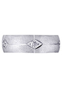 Diamond Mens Engagement Ring | 0.25 Carats | Wire Matt Finish (Kason)