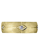 Yellow Gold Diamond Mens Engagement Ring | 0.25 Carats | Wire Matt Finish (Kason)