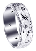 Diamond Mens Wedding Band | 0.16 Carats | High Polish Finish (Daxton)