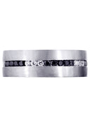 Diamond Mens Wedding Band | 0.8 Carats | Satin Finish (Pedro)