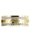 Yellow Gold Diamond Mens Engagement Ring | 1.2 Carats | High Polish Finish (Cade)